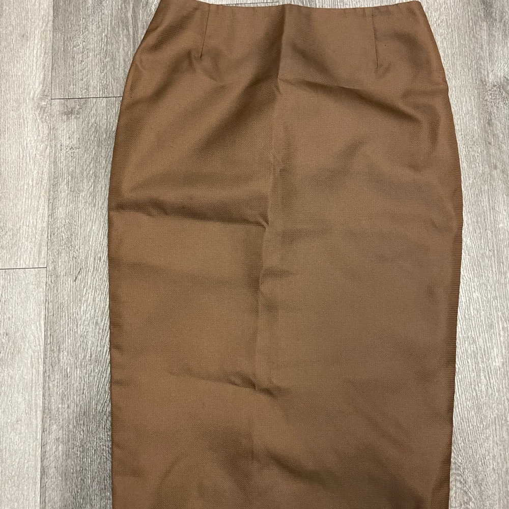 Escada Classic Brown Pencil Skirt
